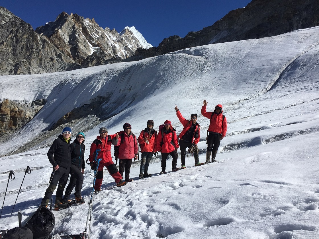 Climbers During Mera Peak Climbing